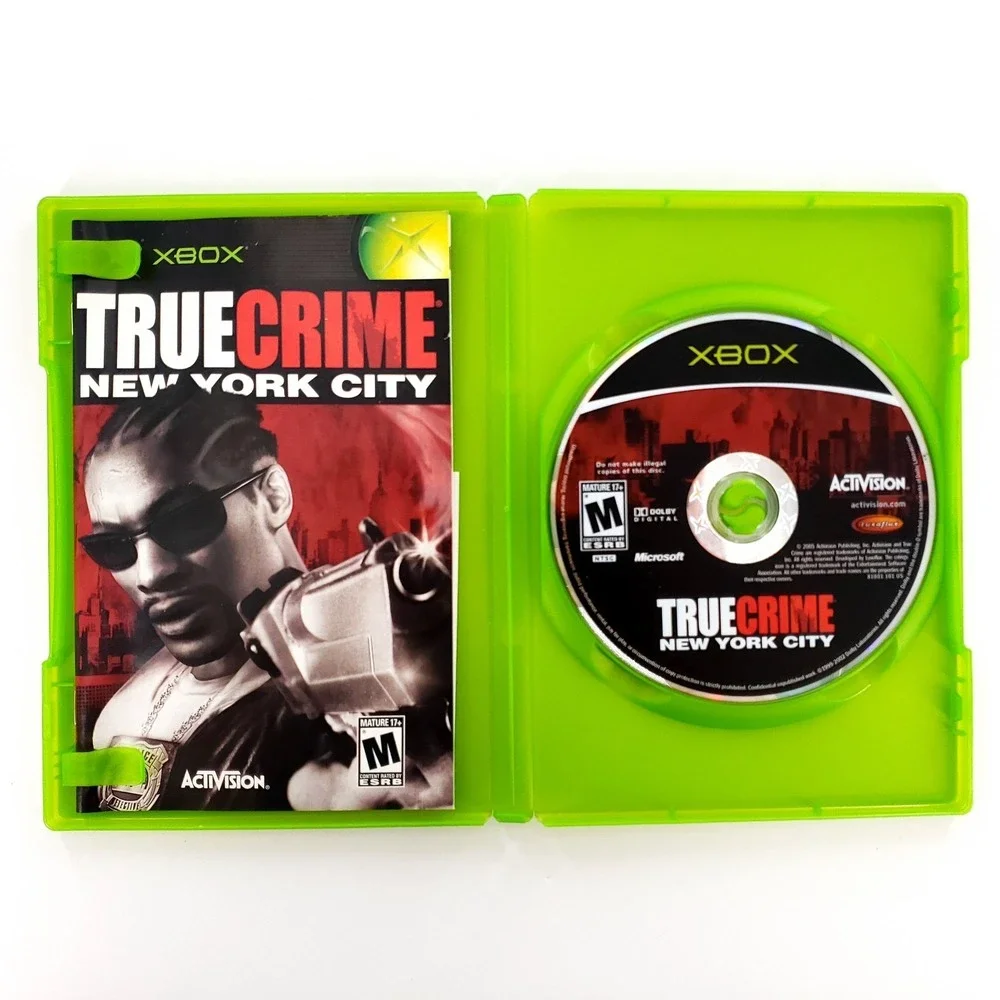 True Crime: New York City (Microsoft Xbox, 2005) Complete Excellent Disc Tested